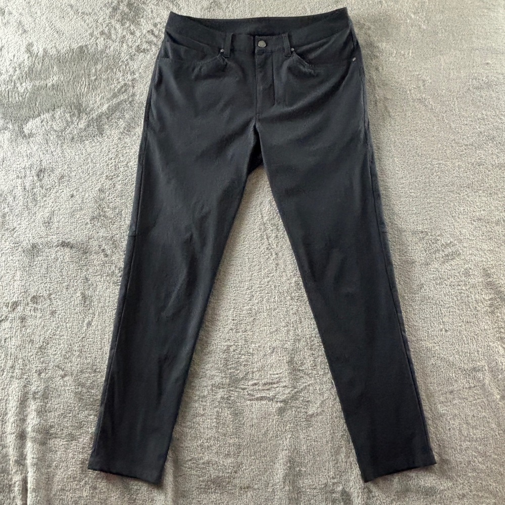 Lululemon ABC Pant Slim Fit Mens 32 Black Warpstreme 31" Inseam LM5AD9S